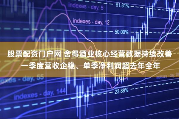 股票配资门户网 舍得酒业核心经营数据持续改善 一季度营收企稳、单季净利润超去年全年
